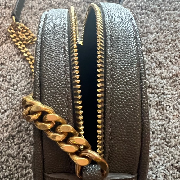 SOLD! Saint Laurent Vinyle Round Camera Bag in Dark Gray - Picture 6 of 6